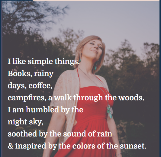women in orange dress with quote Sacramento and Placer County photographer